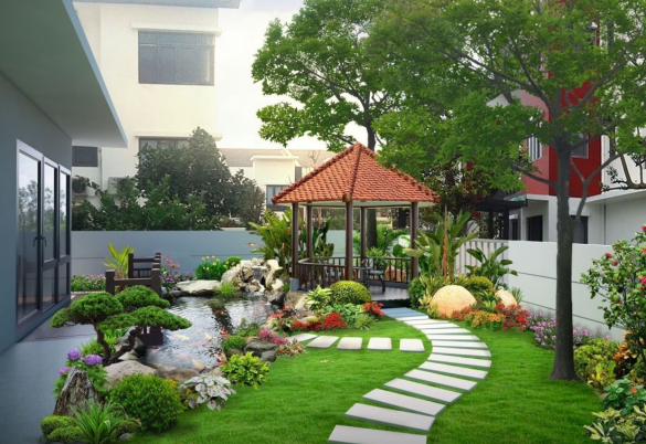 Sân vườn tiểu cảnh